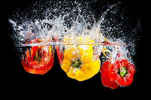 Splash Colors #2 - Peppers