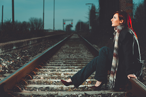 Francy - Railroad - Girl Portrait